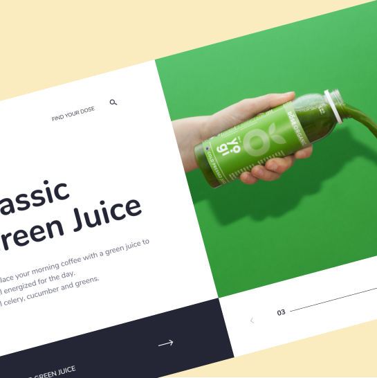 Frontend para juice product